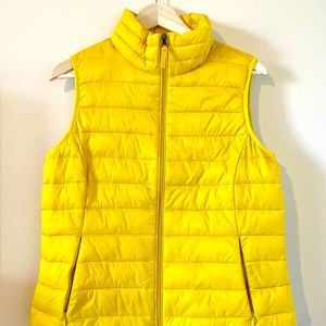 Yellow Puffer Vest size L